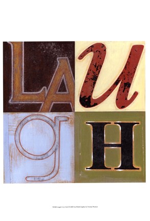 Framed Laugh a Lot Print