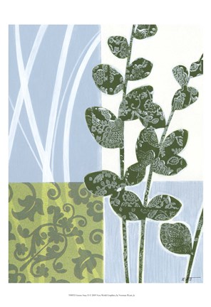 Framed Serene Sway II Print