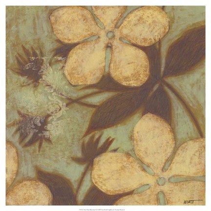 Framed Time Worn Blossoms II Print