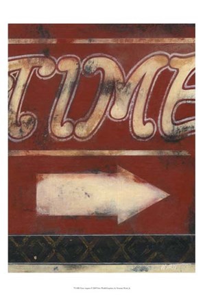 Framed Time Inspires Print