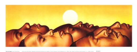 Framed Sun People Print