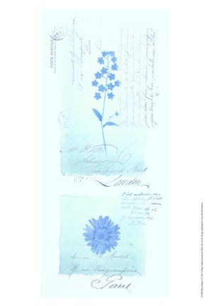 Framed Blue Studies I Print