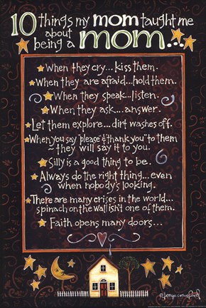 Framed Reminders from Mom Print