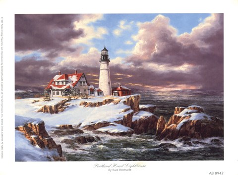 Framed Portland Head Lighthouse Print