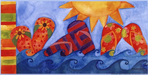 Framed Flip Flop Fandango Print