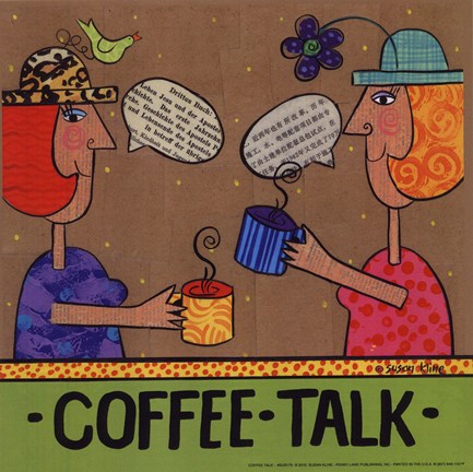 Framed Coffee Talk Print