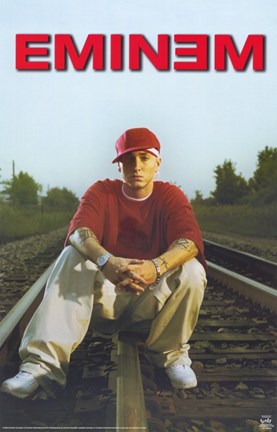 Framed Eminem On Train Tracks Print