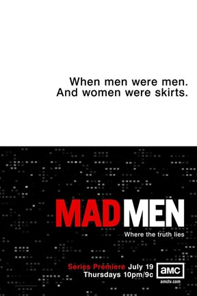 Framed Mad Men - when men were men Print