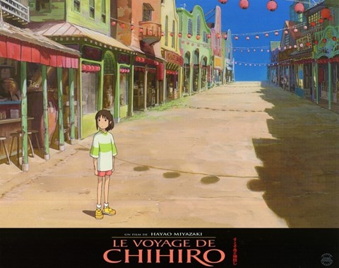Framed Spirited Away (French Title) - empty town Print