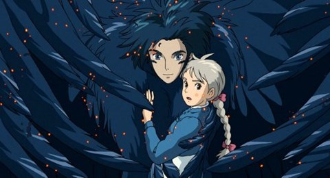 Framed Howl's Moving Castle Howl Hair Scene Print