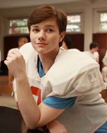 Framed Chris Colfer as Kurt Hummel from Glee Print