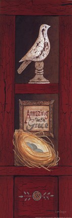 Framed Amazing Grace - Bird Print
