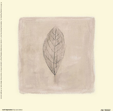 Framed Leaf Impression l Print