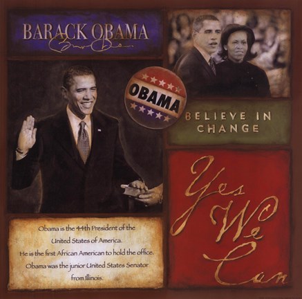 Framed Believe in Change Print