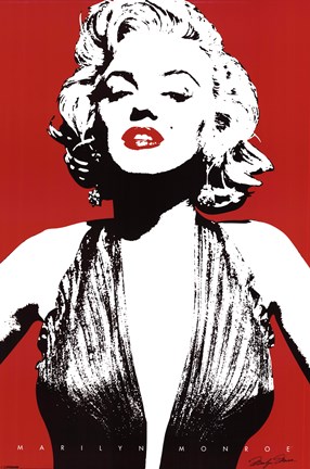 Framed Marilyn Monroe - Red Print