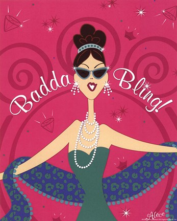 Framed Badda Bling Print