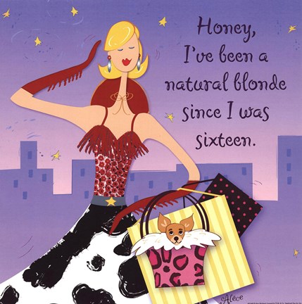 Framed Natural Blonde Print