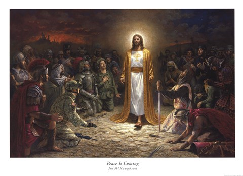 Framed Peace Is Coming Print