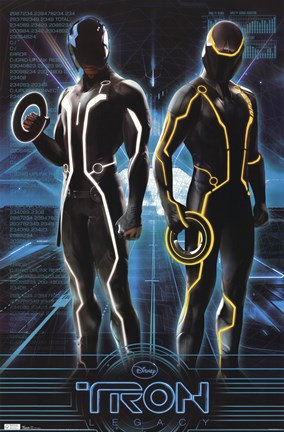 Framed Tron Legacy (Glow In The Dark) Print
