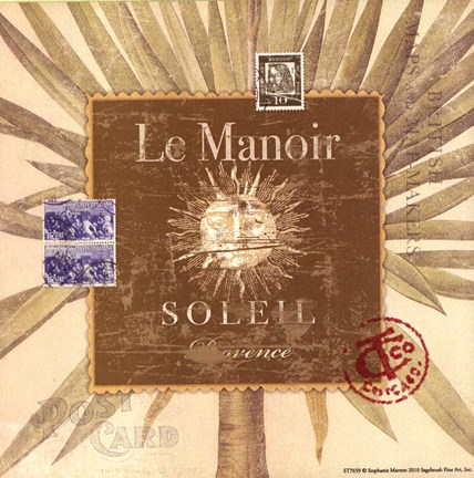 Framed Sun Sign Print