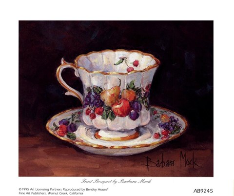 Framed Fruit Teacup Print