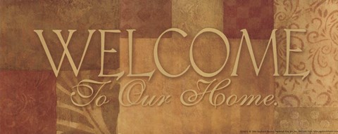 Framed Welcome To Our Home Print
