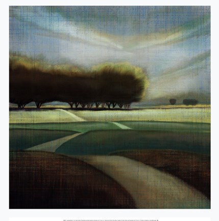 looking Back II Wedge Frame Picture Canvas Trees Landscape Tandi Venter