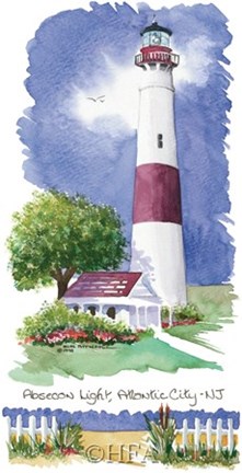 Framed Absecon Light Lighthouse Print