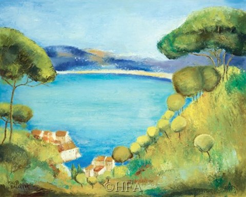 Framed Colors of Saint Tropez Print