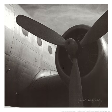 Framed Vintage Flight III Print