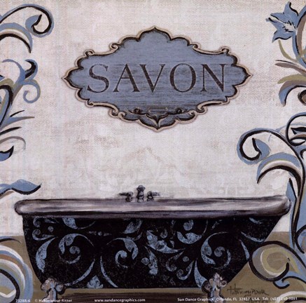 Framed Savon Print