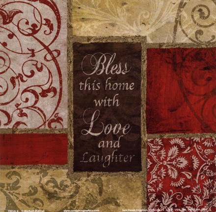 Framed Bless this House Print