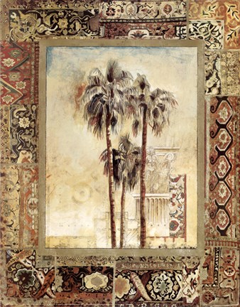Framed Palmas I Print