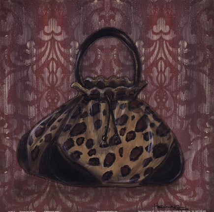 Framed Evening Out on Red I Print