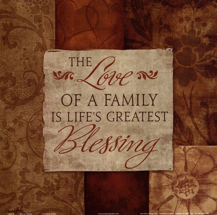 Framed Love of a Family Print
