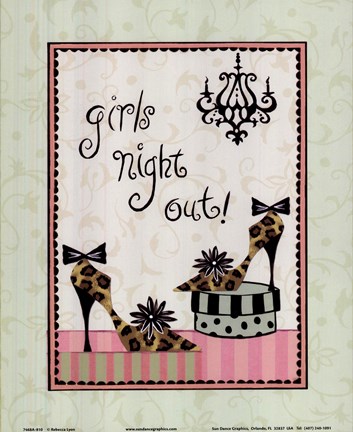 Framed Girls Night Out Print