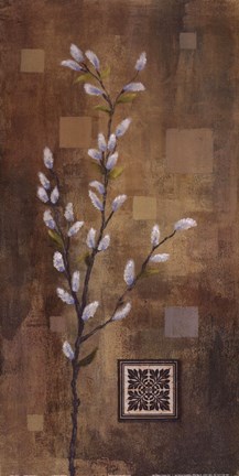 Framed Willow Branch I Print