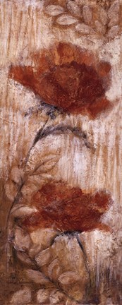 Framed Long Tall Poppies I Print