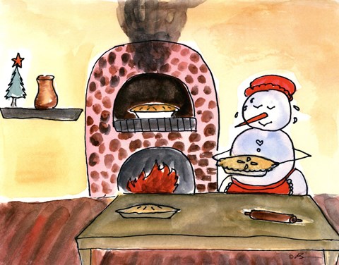 Framed Baking Pies Print