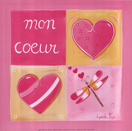 Framed Comme Amour Print