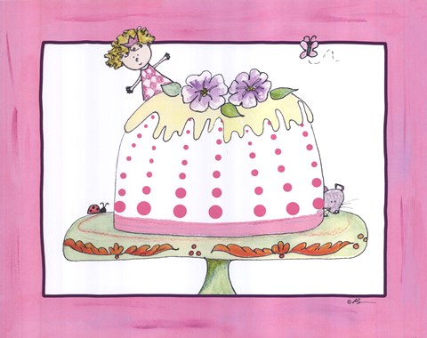 Framed Sophie and the Tea Cake Print