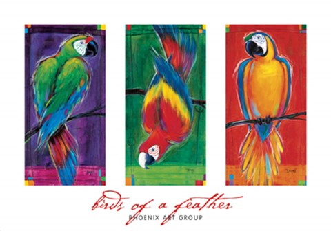 Framed Birds of a Feather Print