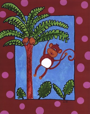 Framed Monkey See Print