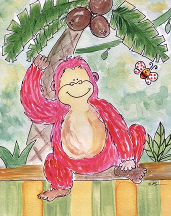 Framed Jungle Boogie - Gorilla Print