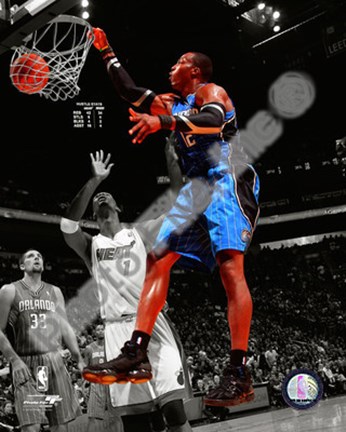 Framed Dwight Howard 2010-11 Spotlight Action Print