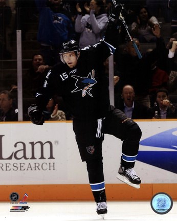 Framed Dany Heatley 2010-11 Action Print