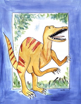 Framed Rapping Raptor Print