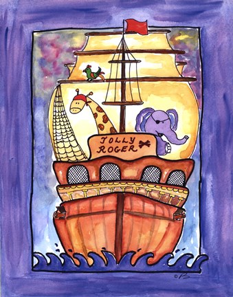 Framed Jolly Roger Print