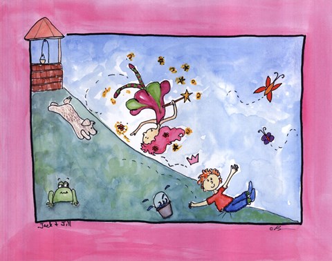 Framed Jack and Jill Print