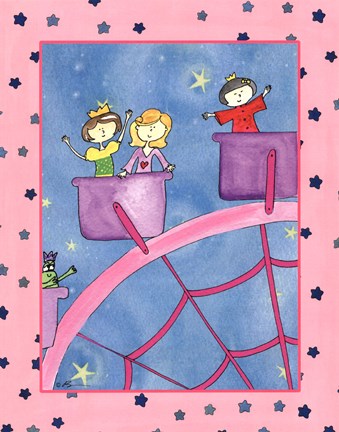 Framed Princess Ferris Wheel Print